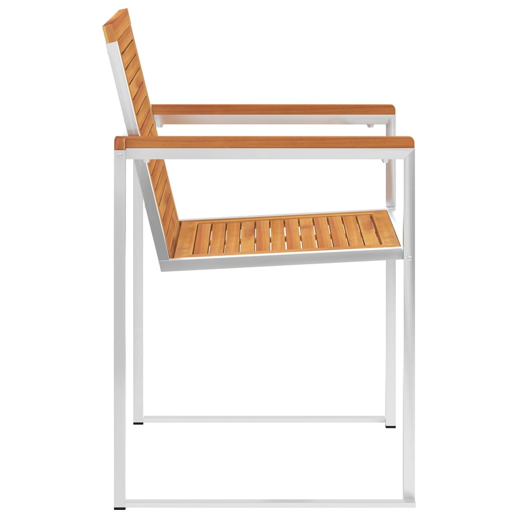 Garden Chairs 8 Pcs And Stainless Steel