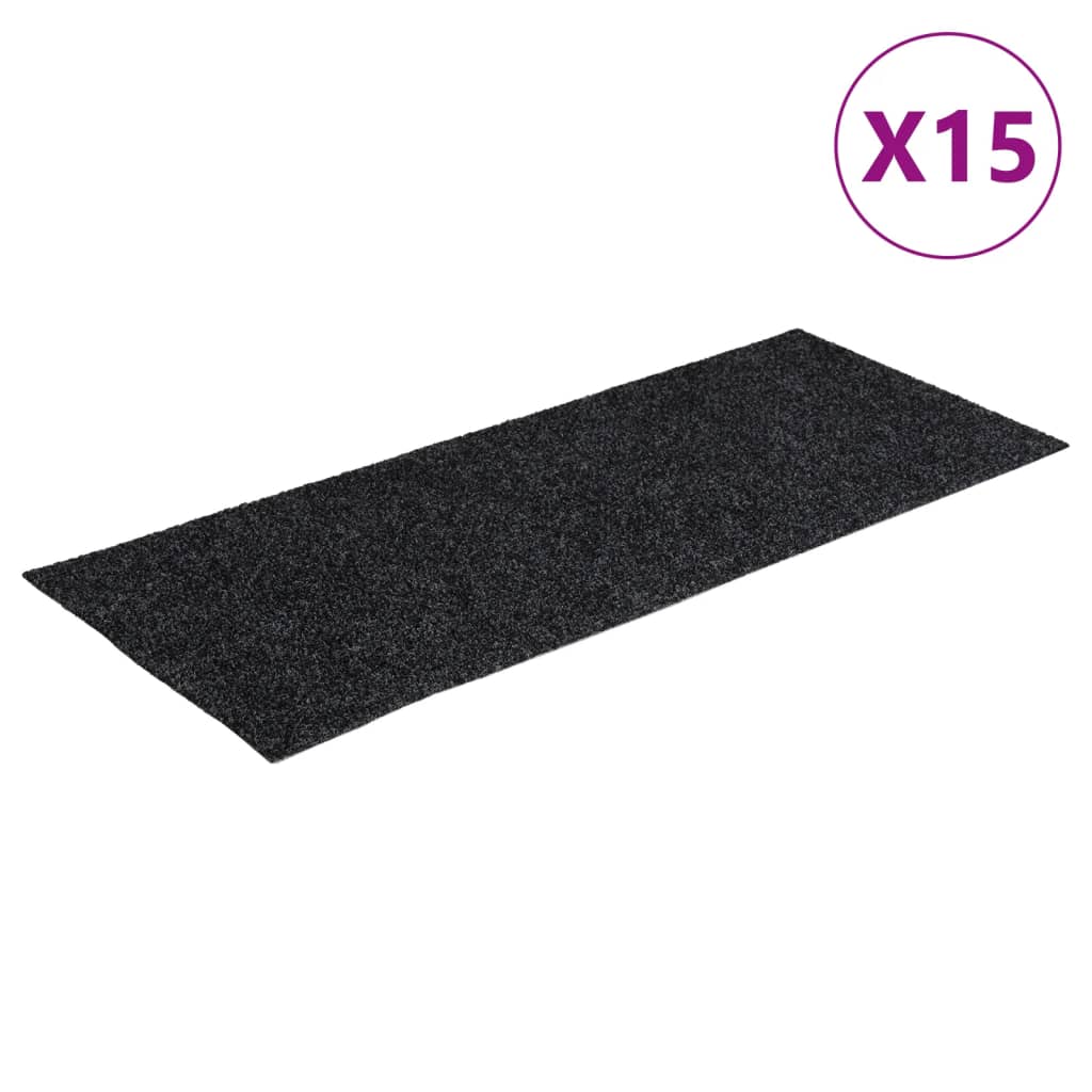 Stair Mats Self-Adhesive 15 Pcs Rectangular