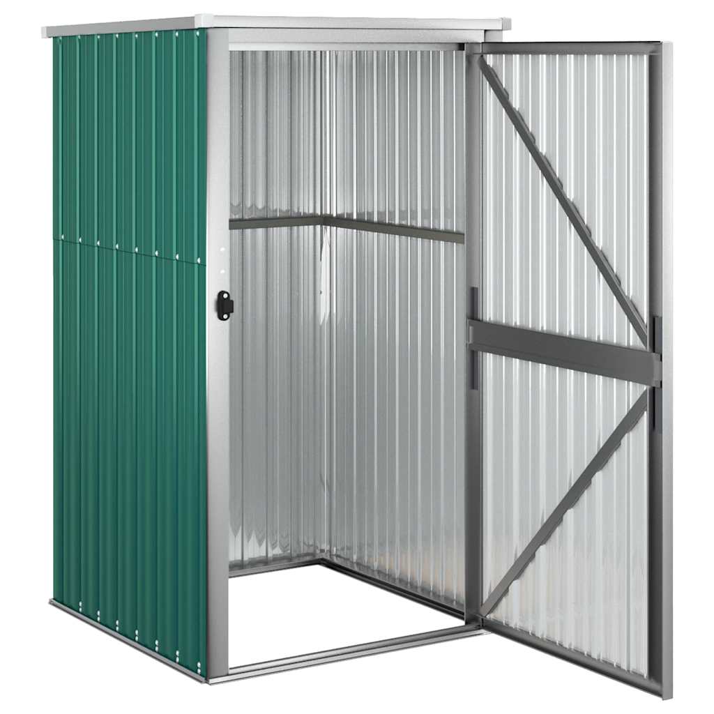 Sheds Garages & Carports Garden Tool Shed Galvanised Steel green grey brown LED