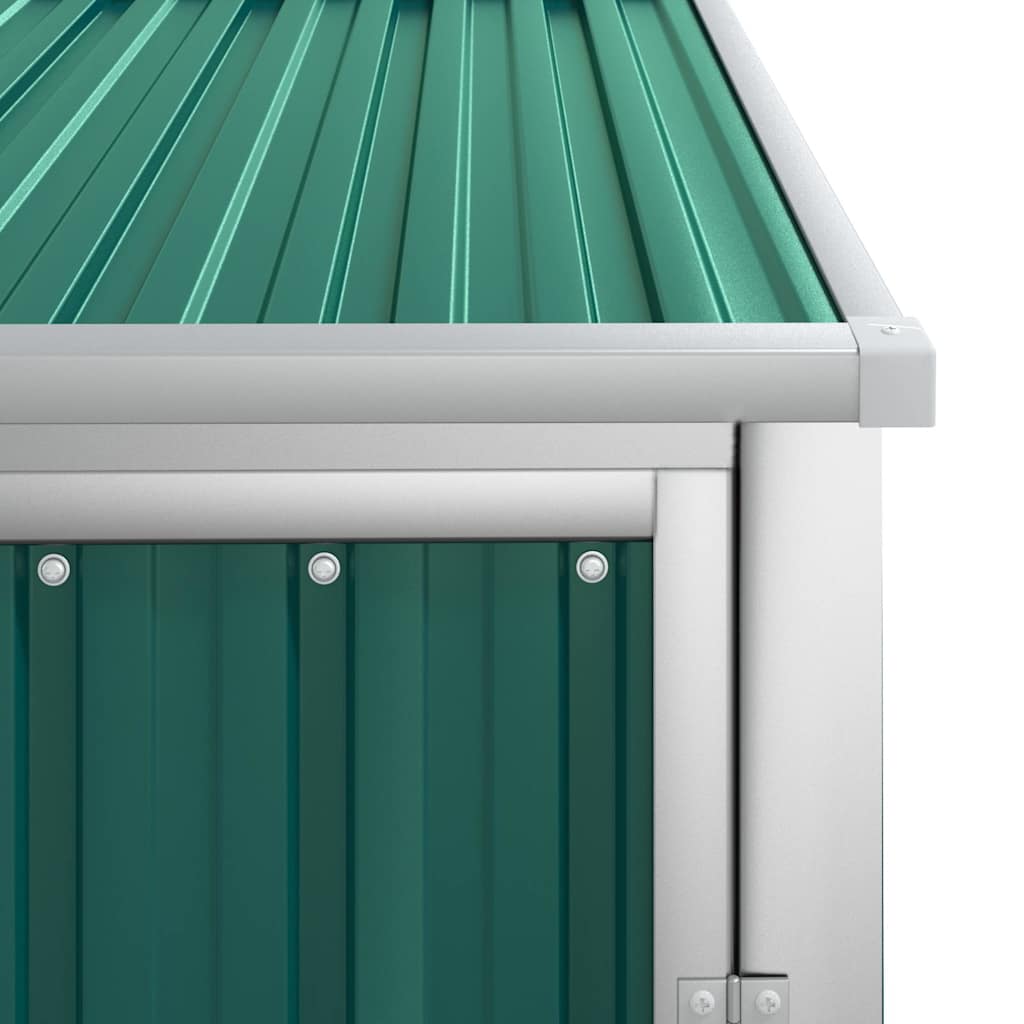 Sheds Garages & Carports Garden Tool Shed Galvanised Steel green grey brown LED
