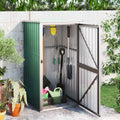 Sheds Garages & Carports Garden Tool Shed Galvanised Steel green grey brown LED