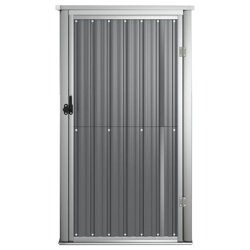 Sheds Garages & Carports Garden Tool Shed Galvanised Steel Green Grey Brown LED