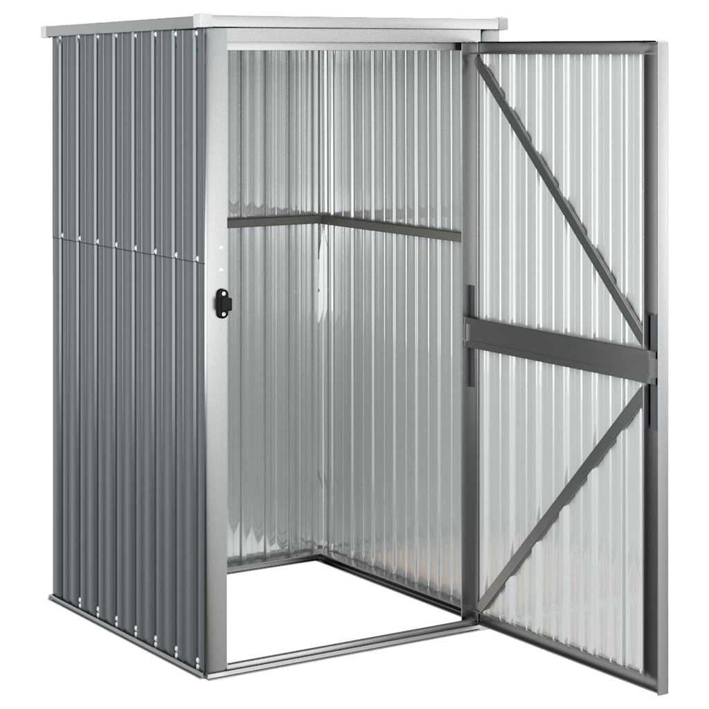 Sheds Garages & Carports Garden Tool Shed Galvanised Steel Green Grey Brown LED