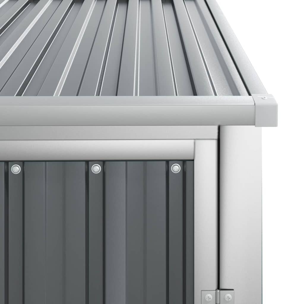 Sheds Garages & Carports Garden Tool Shed Galvanised Steel Green Grey Brown LED