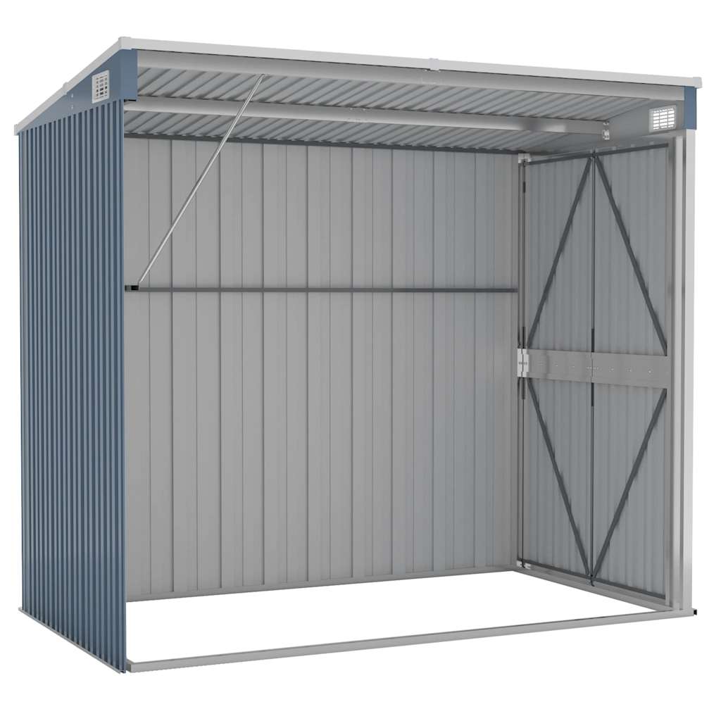 Wall-Mounted Garden Shed Galvanised Steel