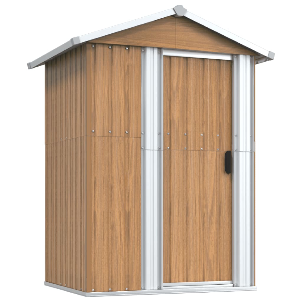 Garden Shed 126X97.5X177 Cm Galvanised Steel