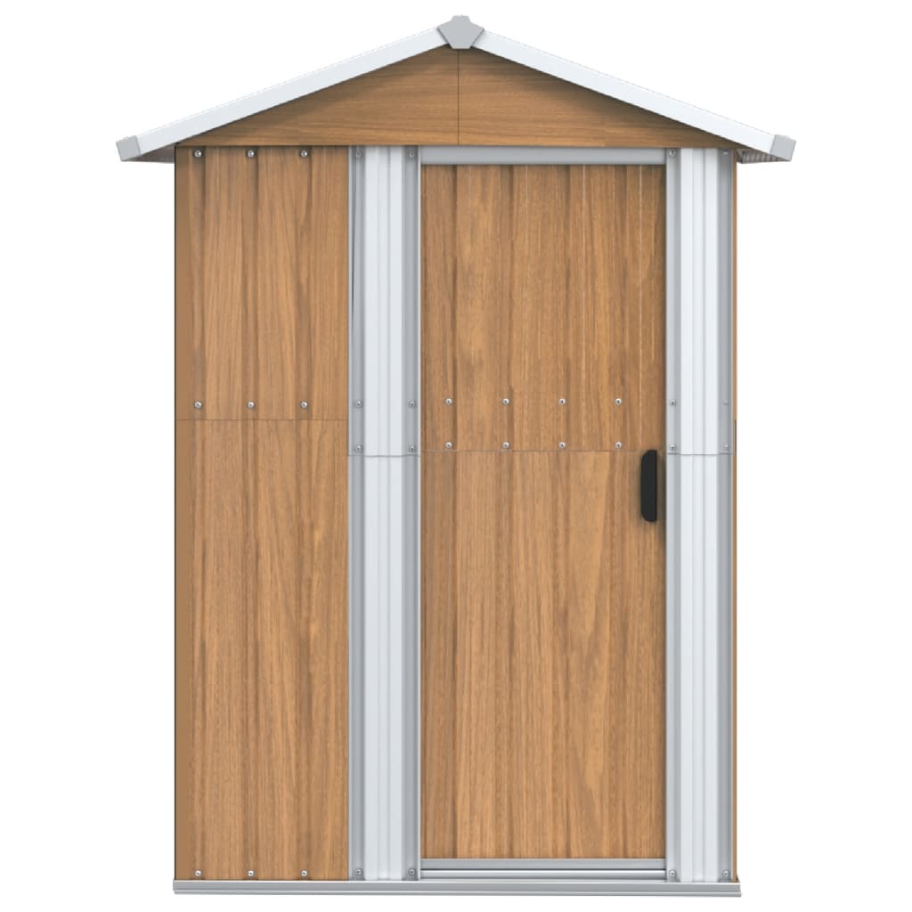 Garden Shed 126X97.5X177 Cm Galvanised Steel