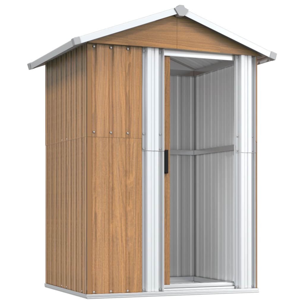 Garden Shed 126X97.5X177 Cm Galvanised Steel