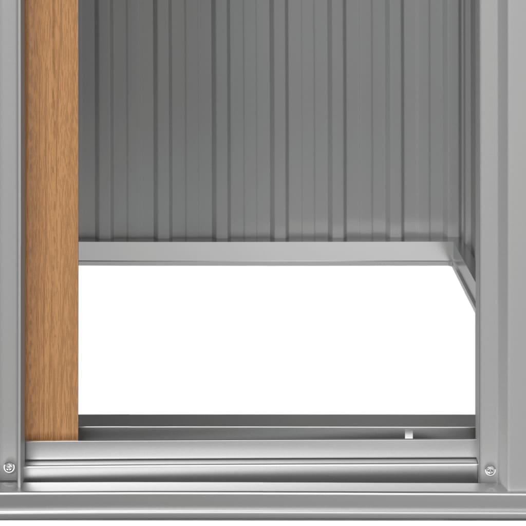 Garden Shed 126X97.5X177 Cm Galvanised Steel