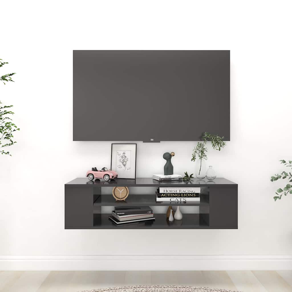 Entertainment Centres & Tv Stands Wall Mounted Cabinet 100Cm Floating Media Unit