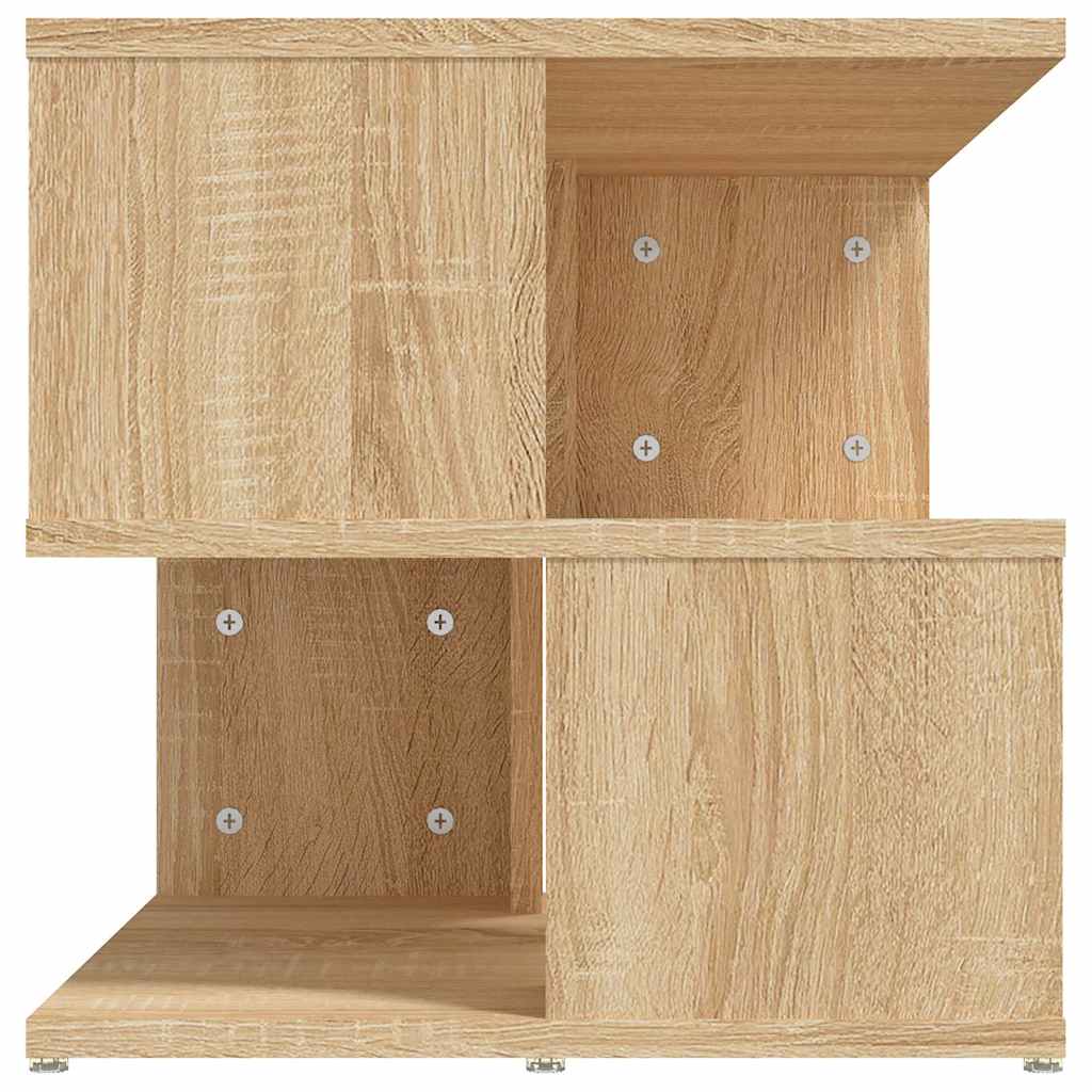 End Tables Brown Oak Side Table Storage Bedside Cabinet 40X40X40Cm Sonoma Oak 40
