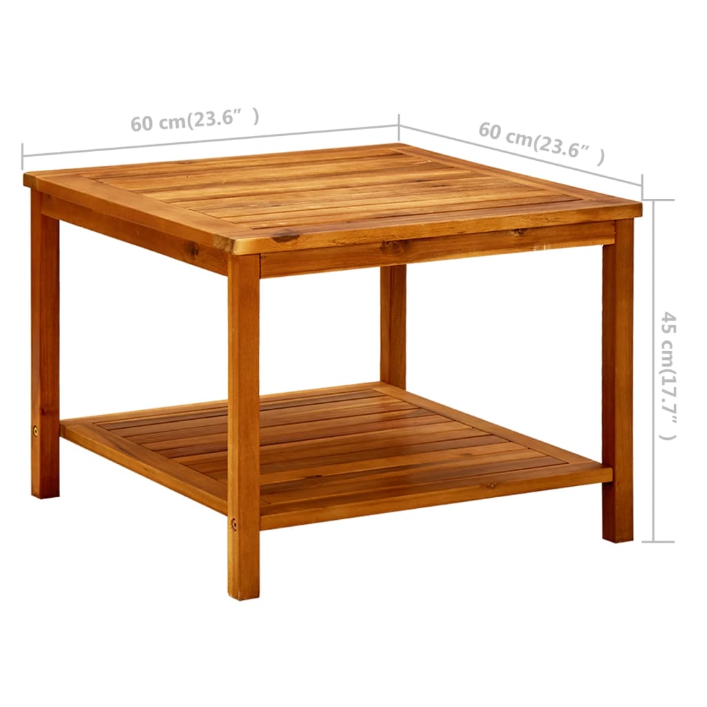 Coffee Table Solid Acacia Wood