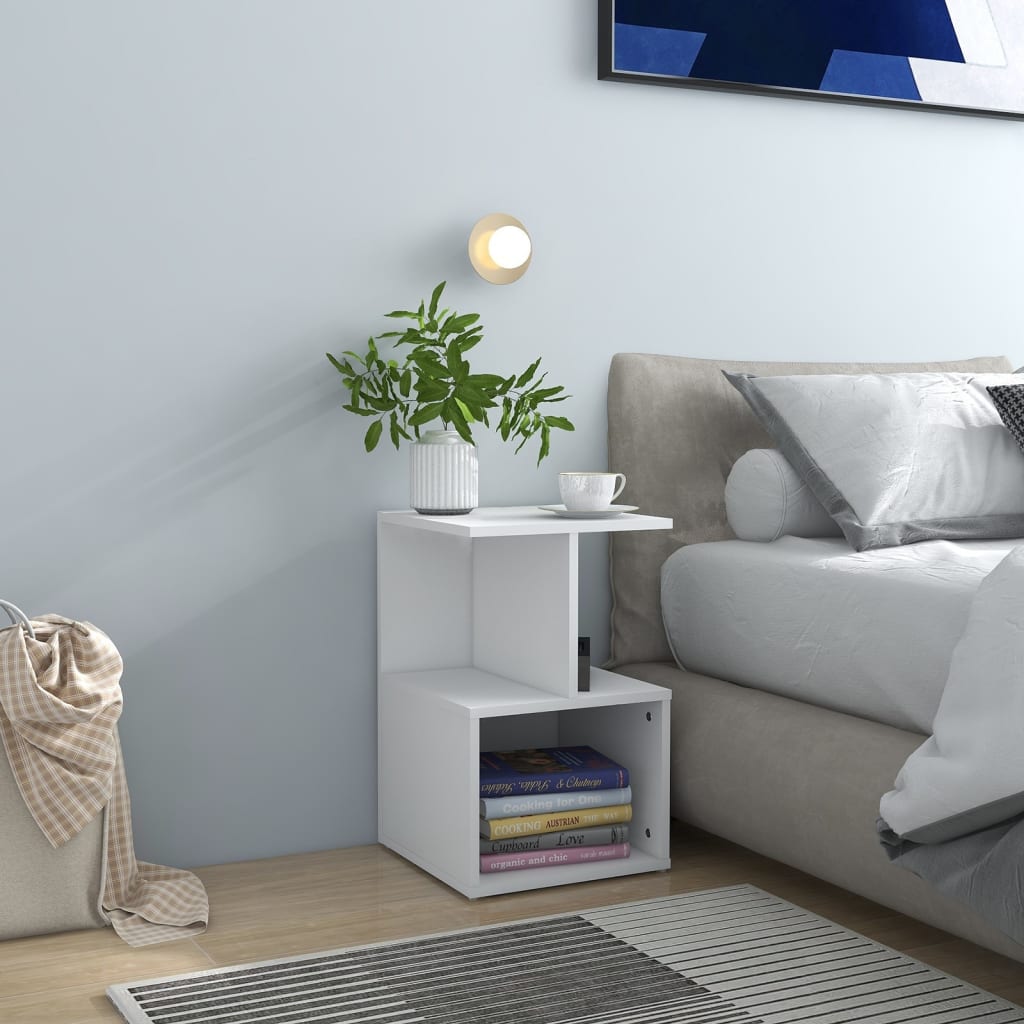 Bedside Cabinet 35X35X55 Cm Engineered Wood