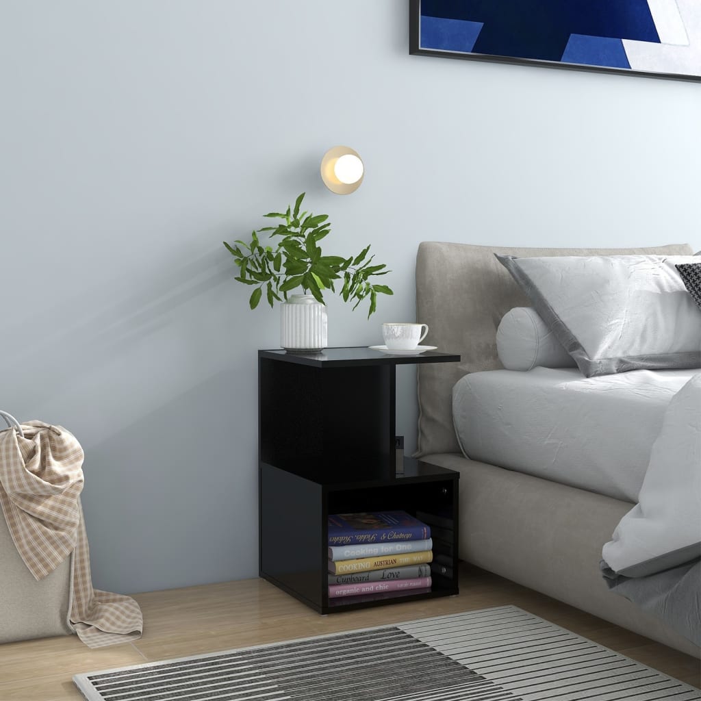 Bedside Cabinet 35X35X55 Cm Engineered Wood