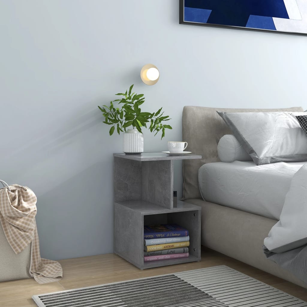 Bedside Cabinet 35X35X55 Cm Engineered Wood