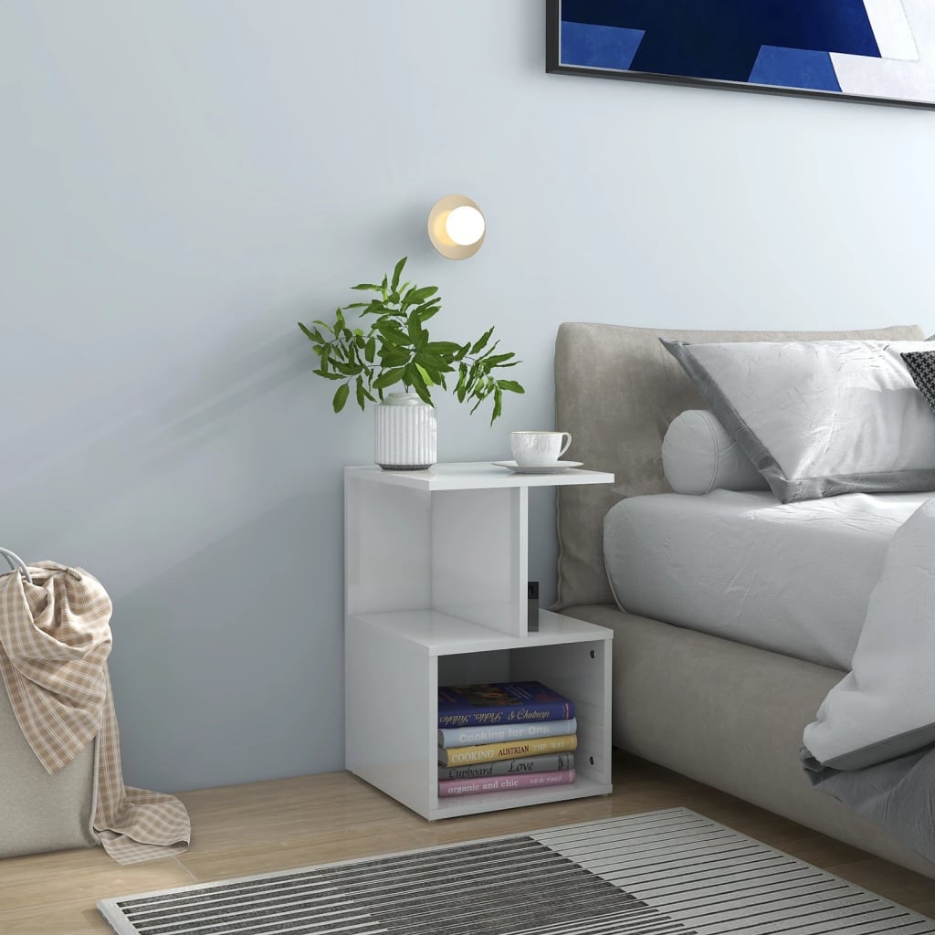 Bedside Cabinet 35X35X55 Cm Engineered Wood