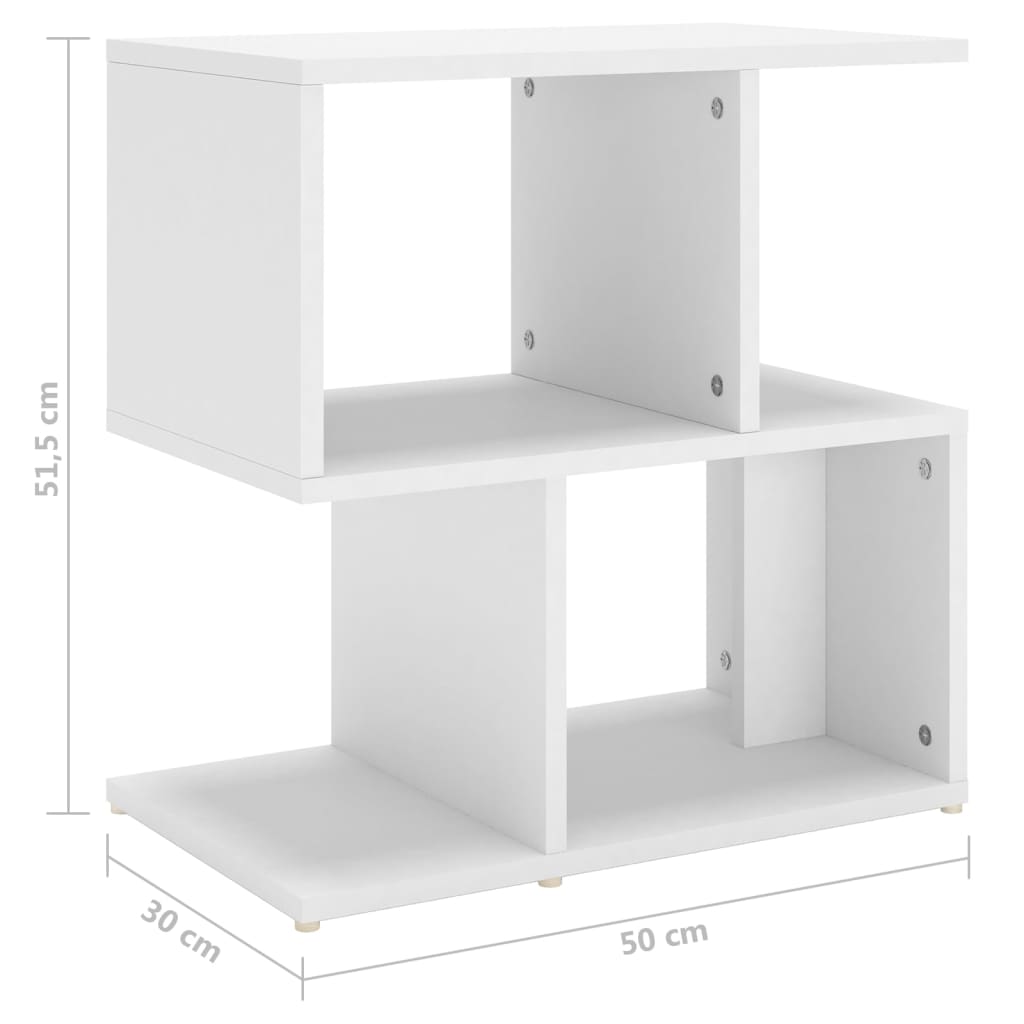 Bedside Cabinet 50X30X51.5 Cm Engineered Wood