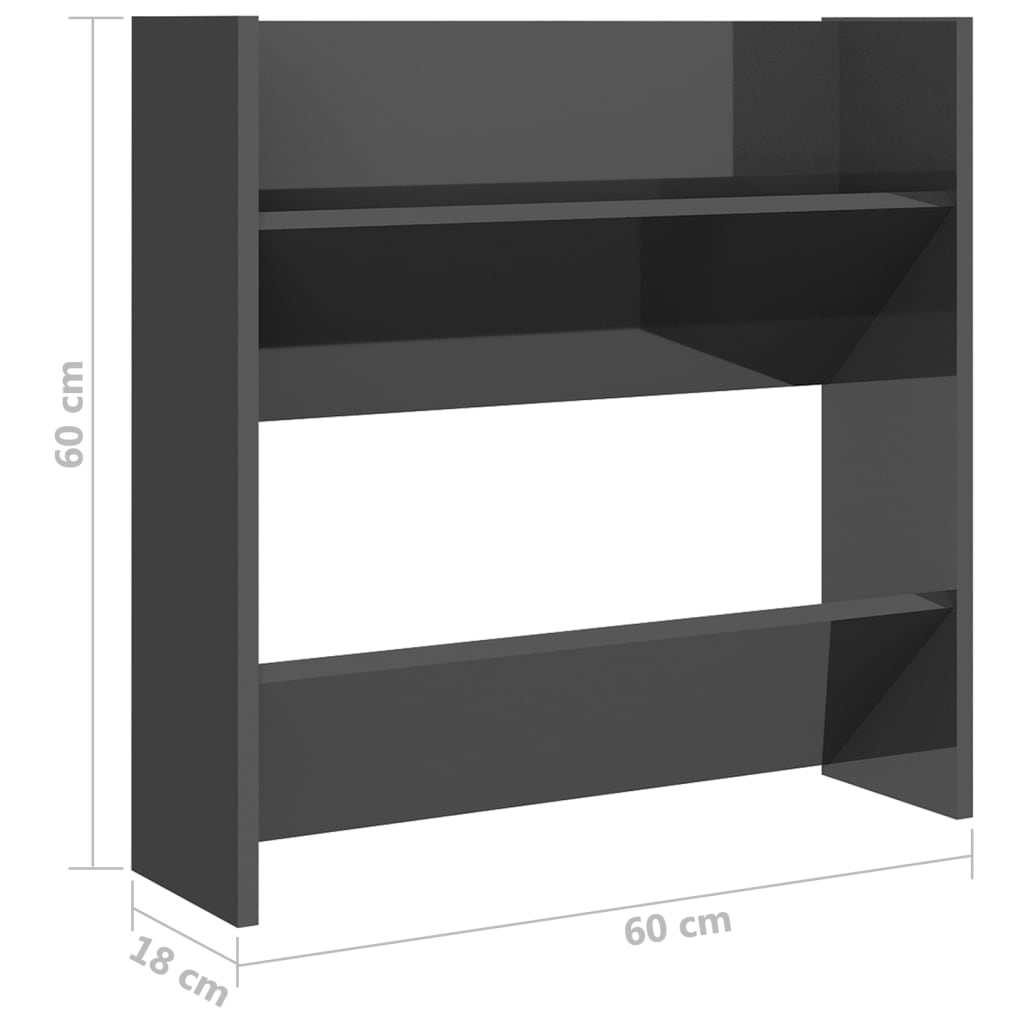 Wall Shoe Cabinet Engineered Wood