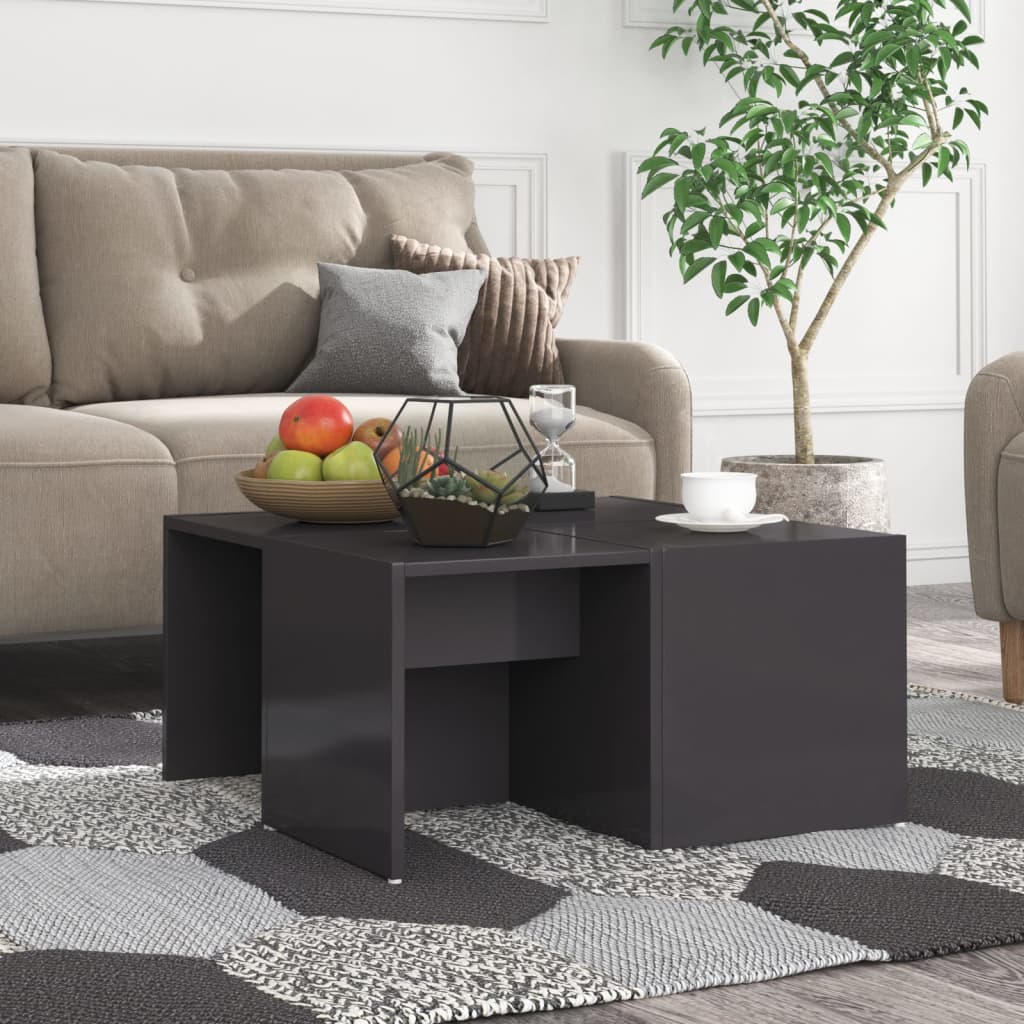 Coffee Tables 4 Pcs 33X33X33 Cm Engineered Wood