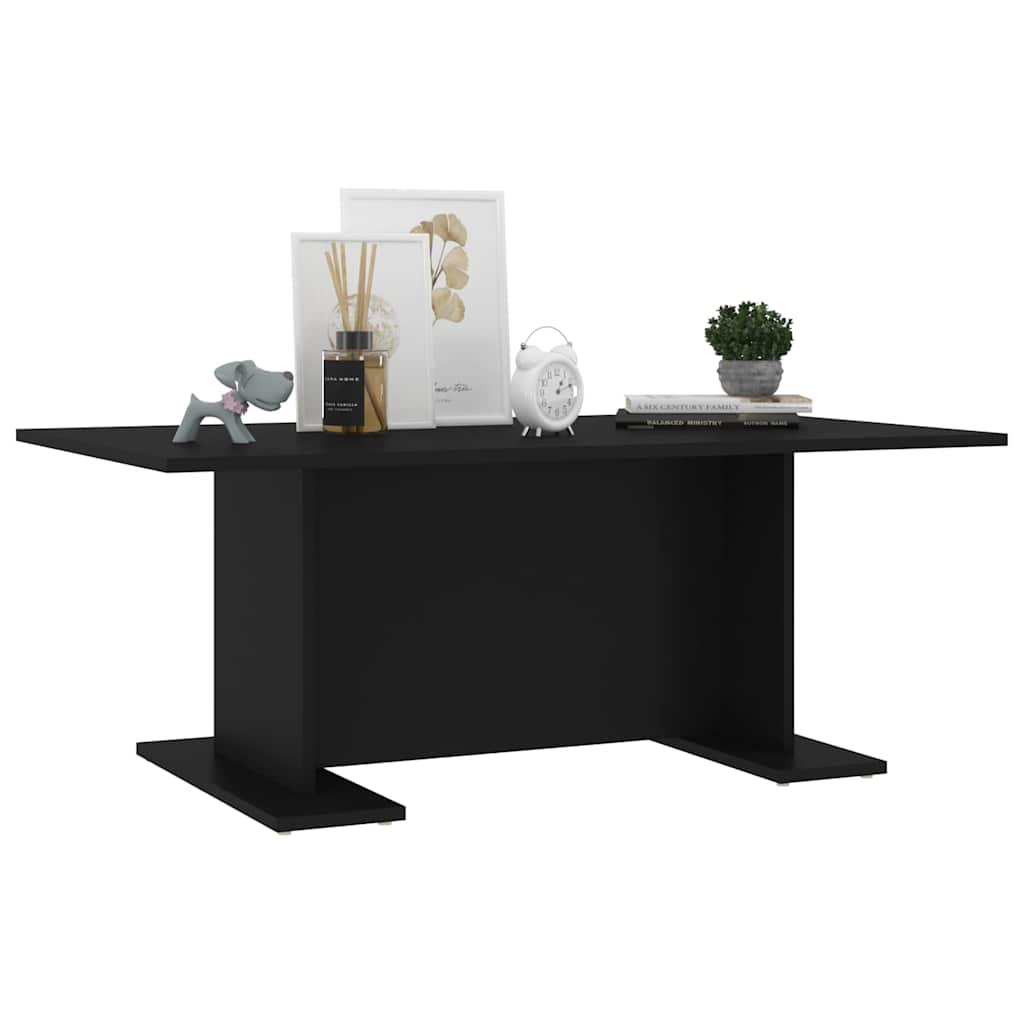 Coffee Table 103.5X60X40 Cm Engineered Wood Black Concrete Grey Old Wood White 1