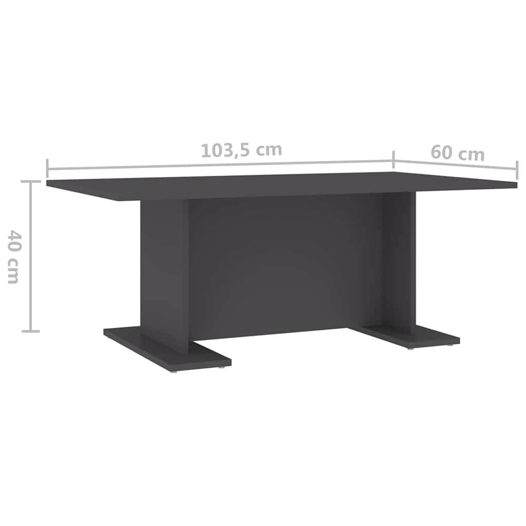 Coffee Table 103.5X60X40 Cm Engineered Wood Black Concrete Grey Old Wood White 1