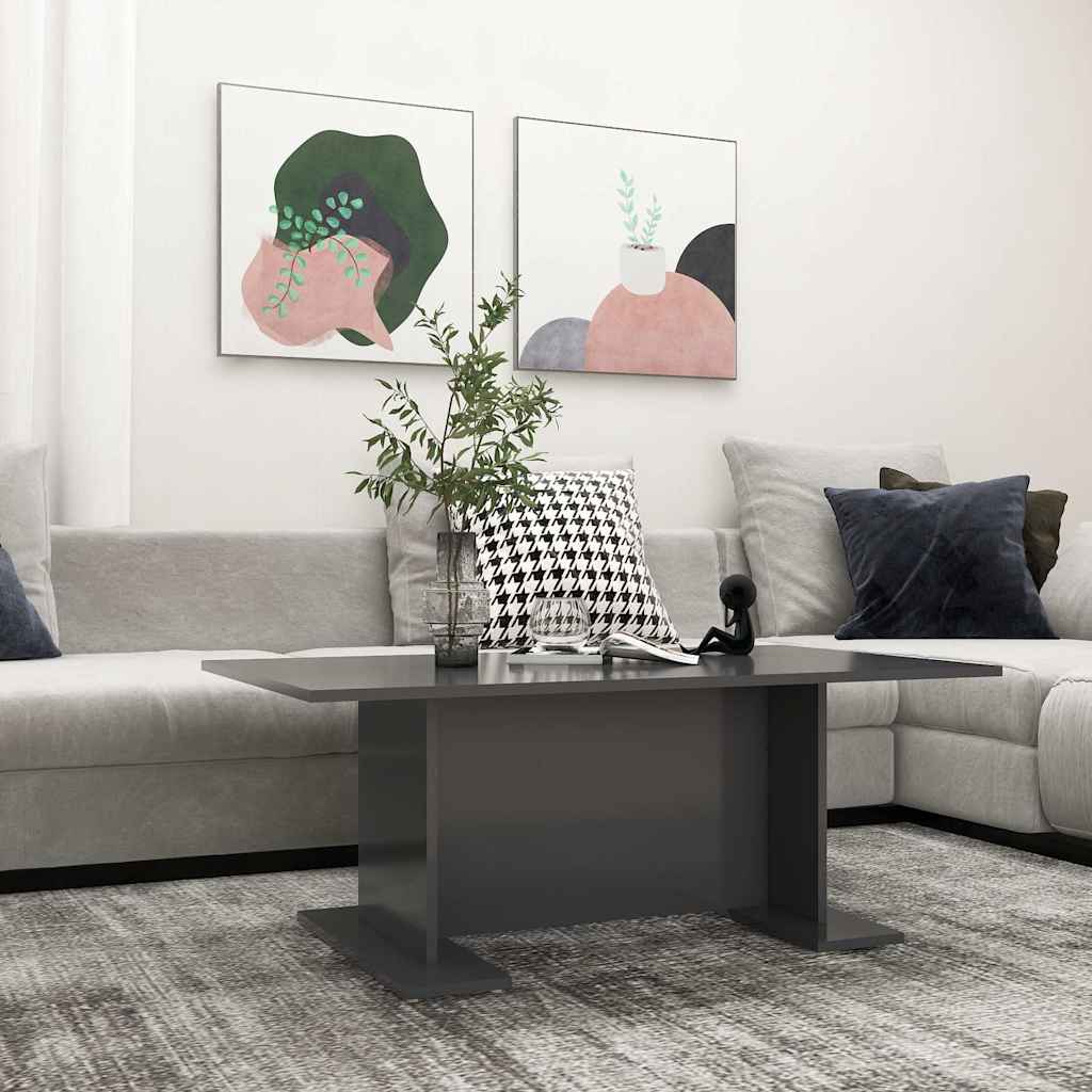 Coffee Table 103.5X60X40 Cm Engineered Wood Black Concrete Grey Old Wood White 1