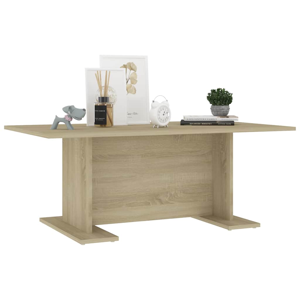 Coffee Table 103.5X60X40 Cm Engineered Wood Black Concrete Grey Old Wood White 1