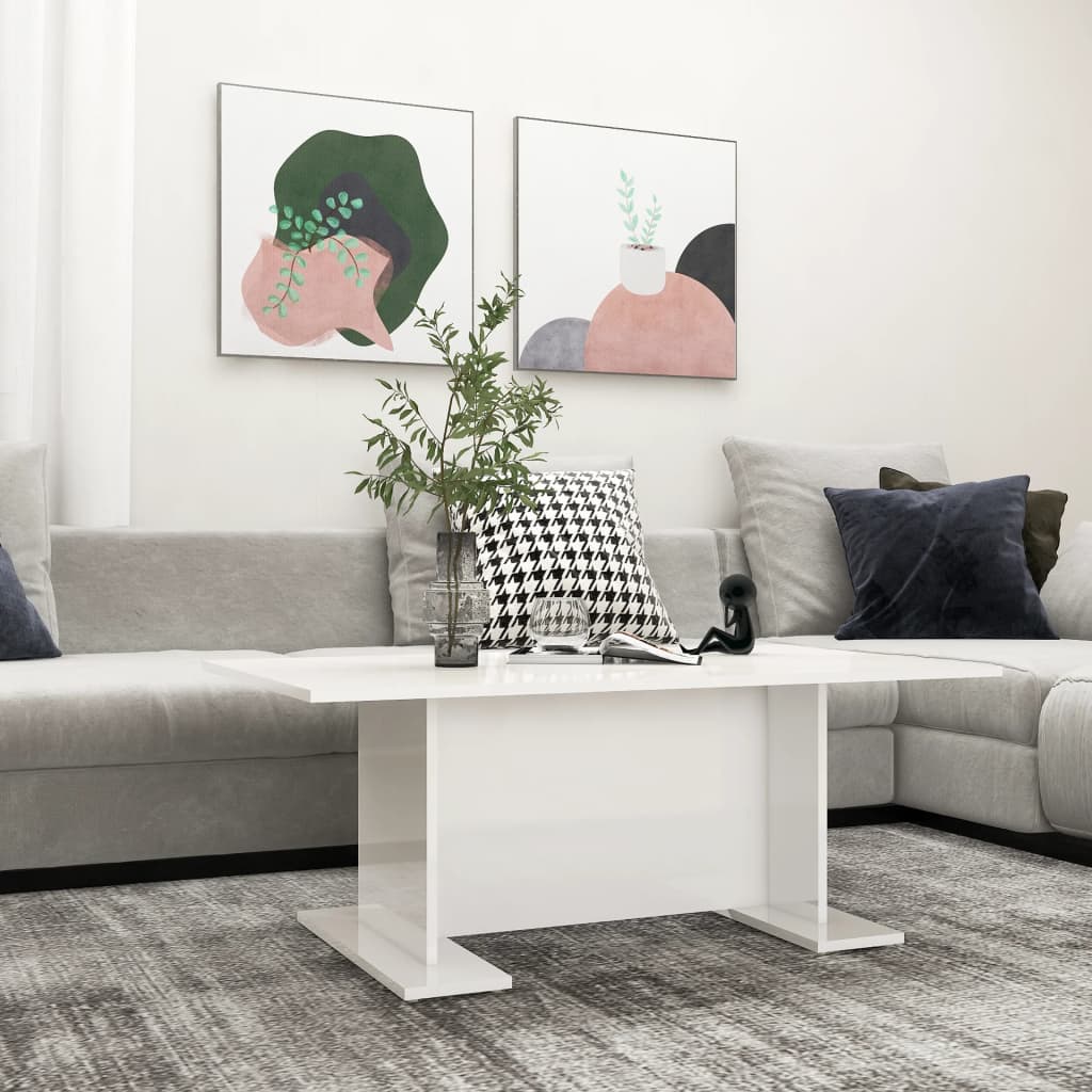 Coffee Table 103.5X60X40 Cm Engineered Wood