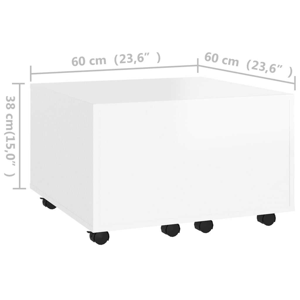 Coffee Table 60X60X38 Cm Engineered Wood