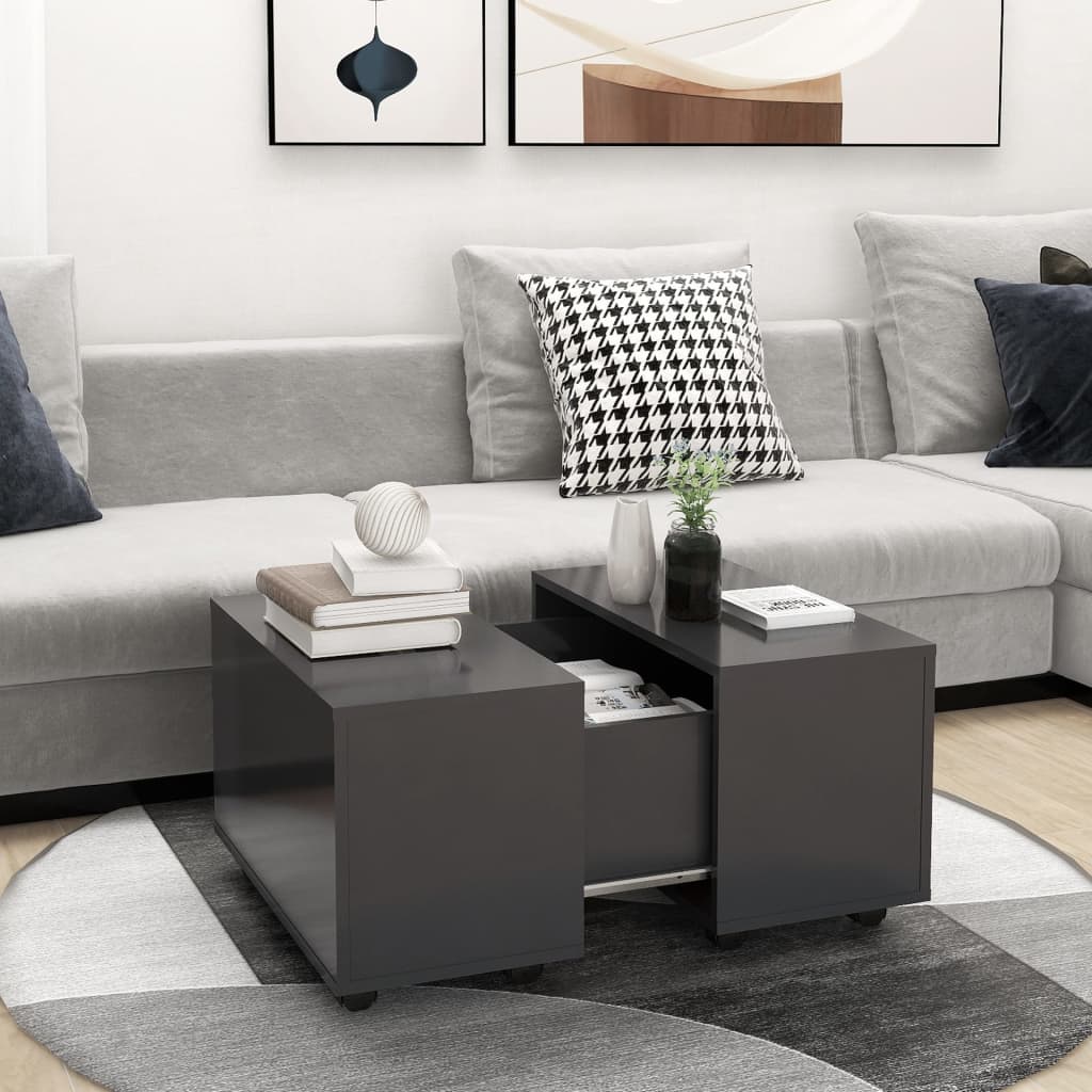Coffee Table 60X60X38 Cm Engineered Wood