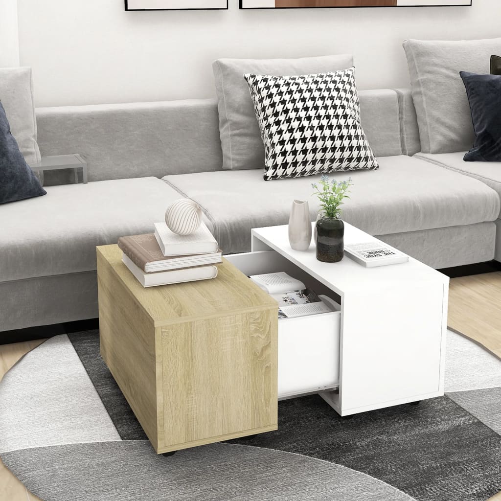 Coffee Table 60X60X38 Cm Engineered Wood