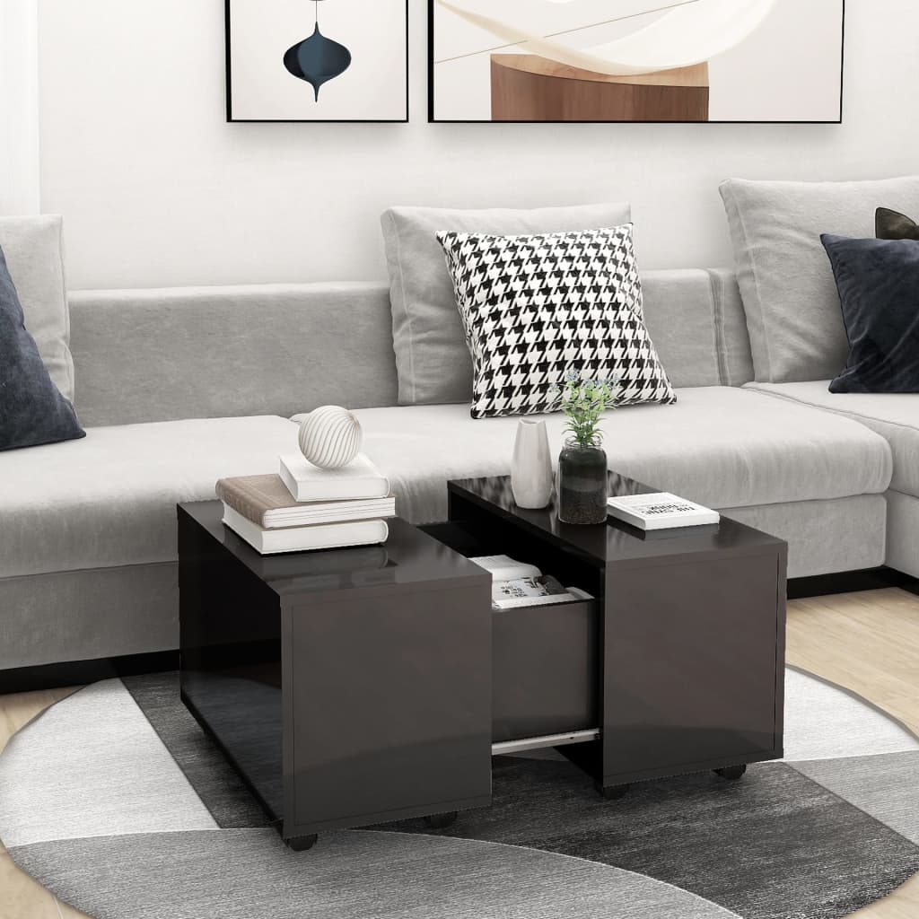 Coffee Table 60X60X38 Cm Engineered Wood