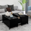 Coffee Table 75X75X38 Cm Engineered Wood