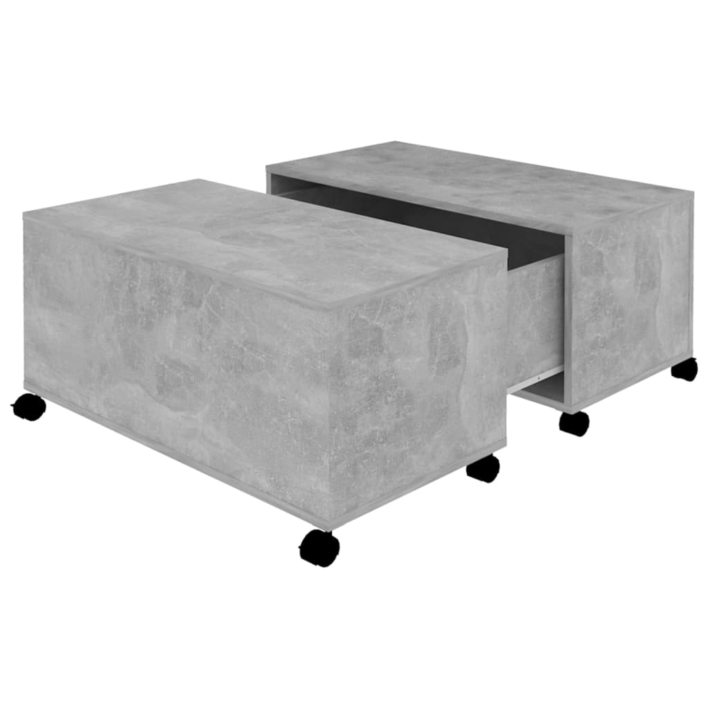 Coffee Table 75X75X38 Cm Engineered Wood