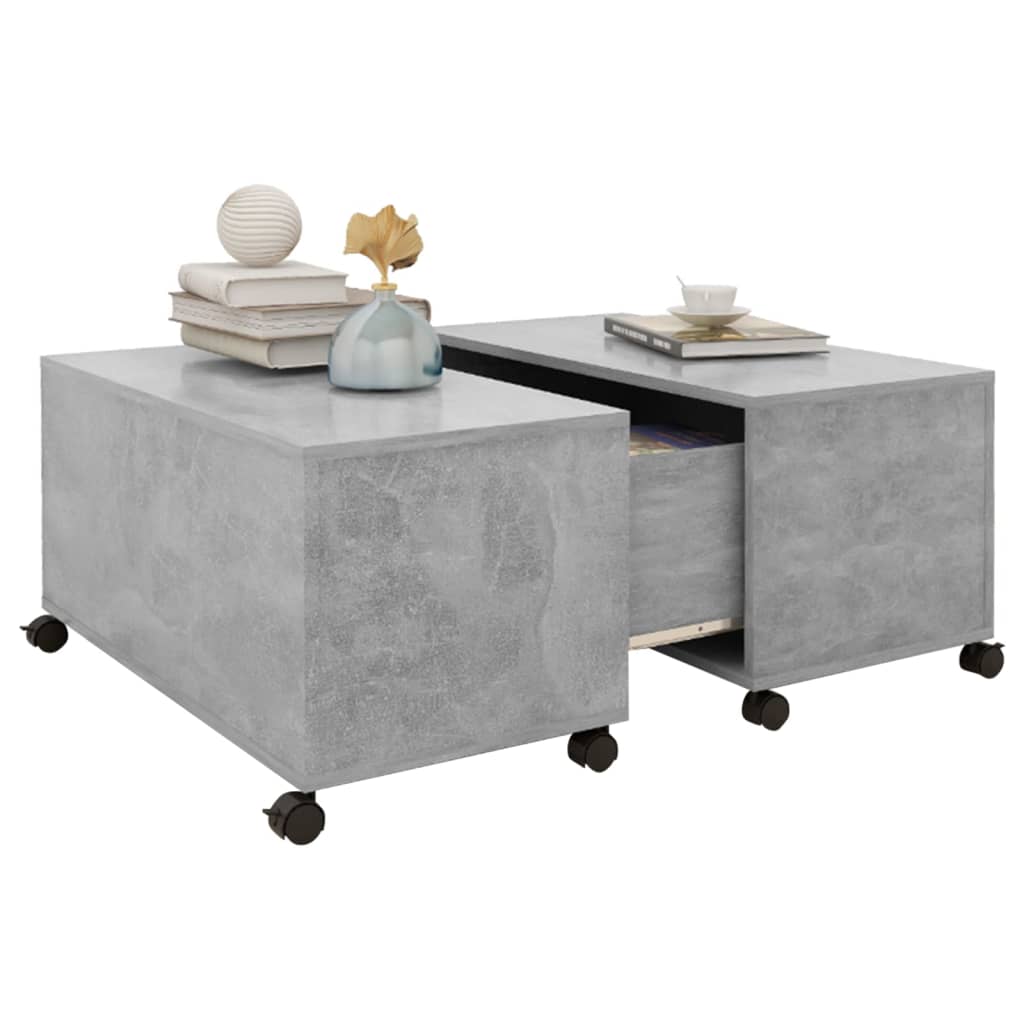 Coffee Table 75X75X38 Cm Engineered Wood