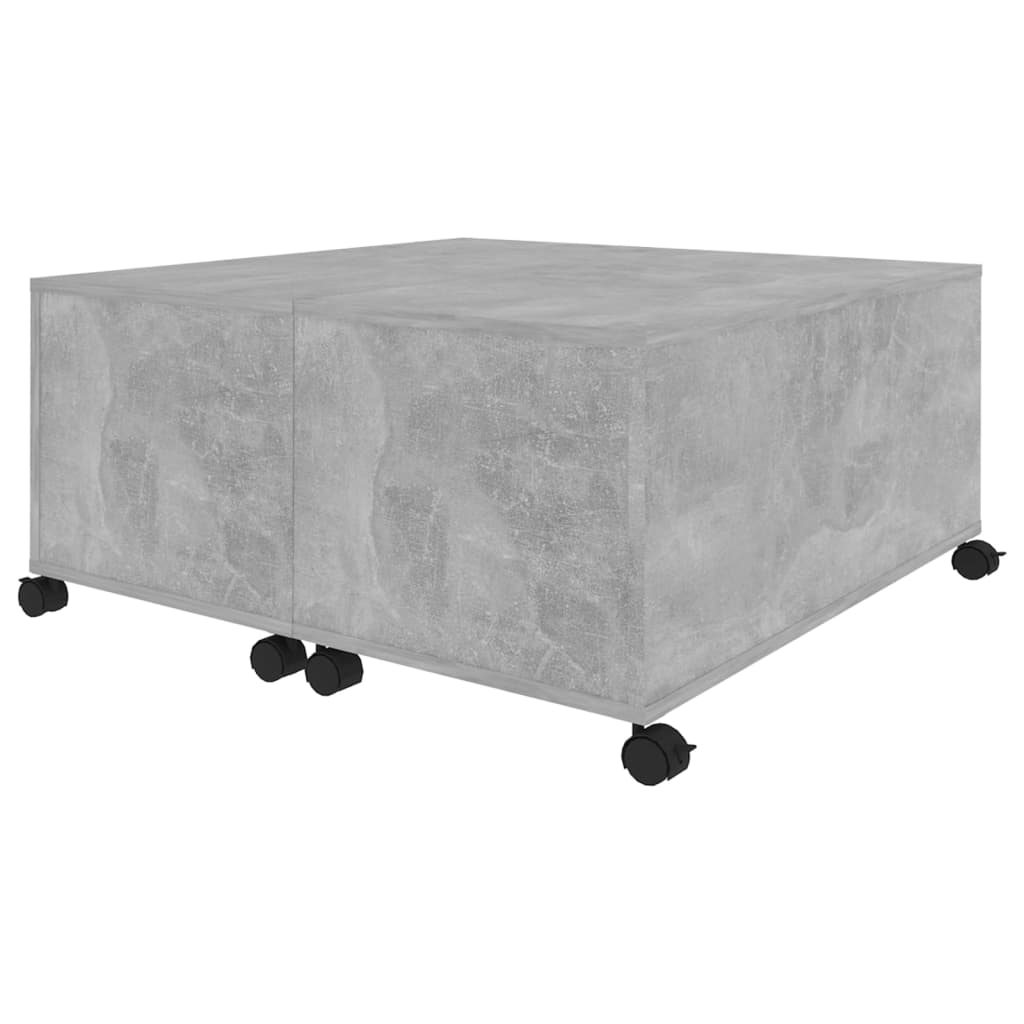 Coffee Table 75X75X38 Cm Engineered Wood