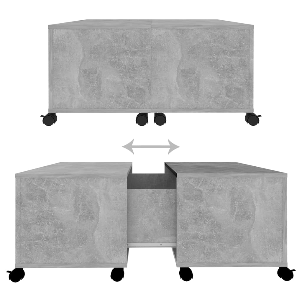 Coffee Table 75X75X38 Cm Engineered Wood