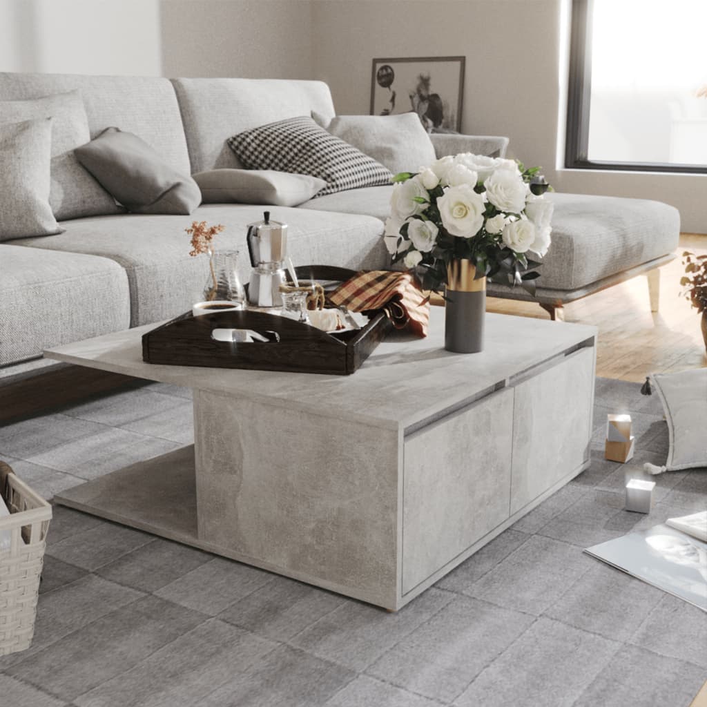 Coffee Table 80X80X31 Cm Engineered Wood
