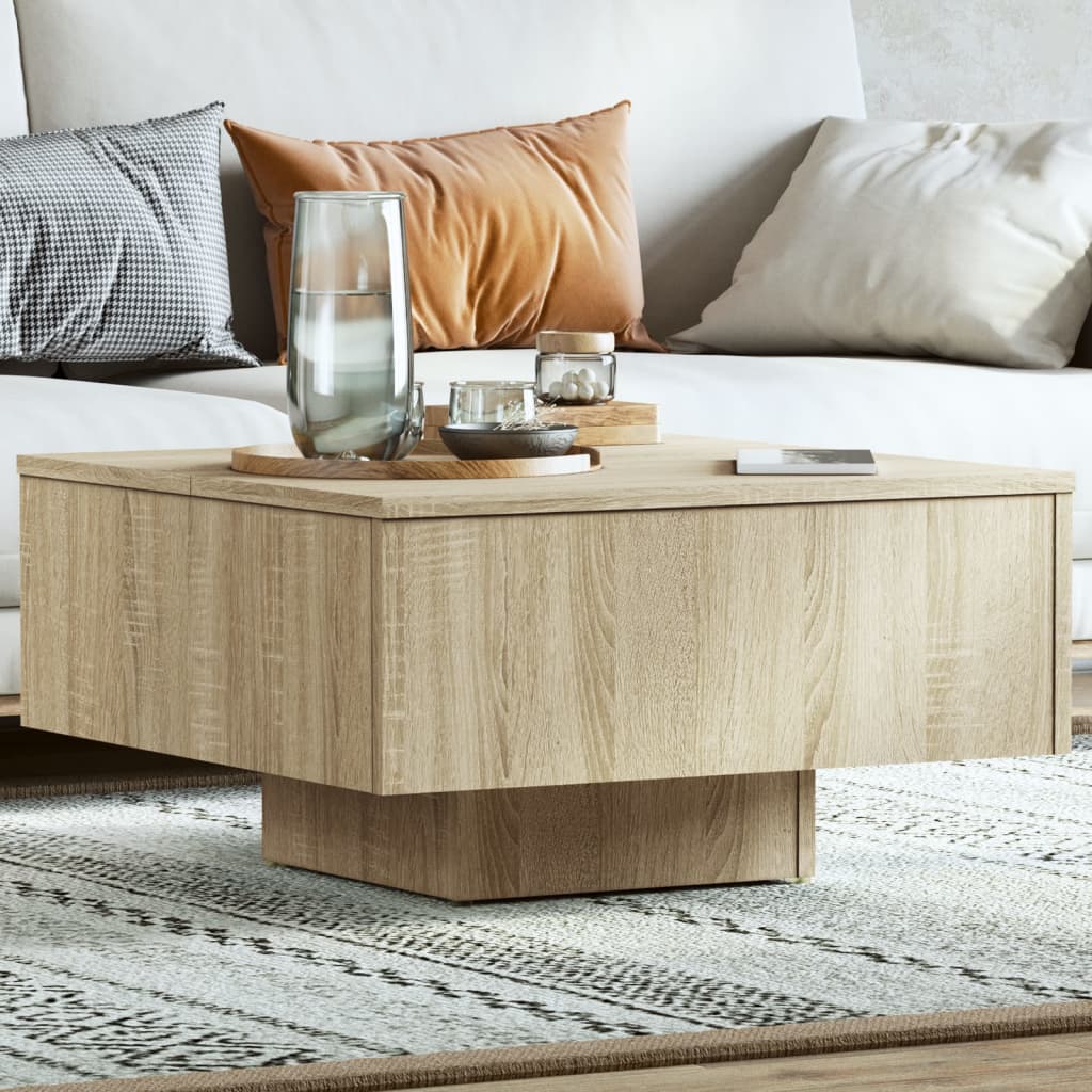 Coffee Table 60X60X31.5 Cm Engineered Wood