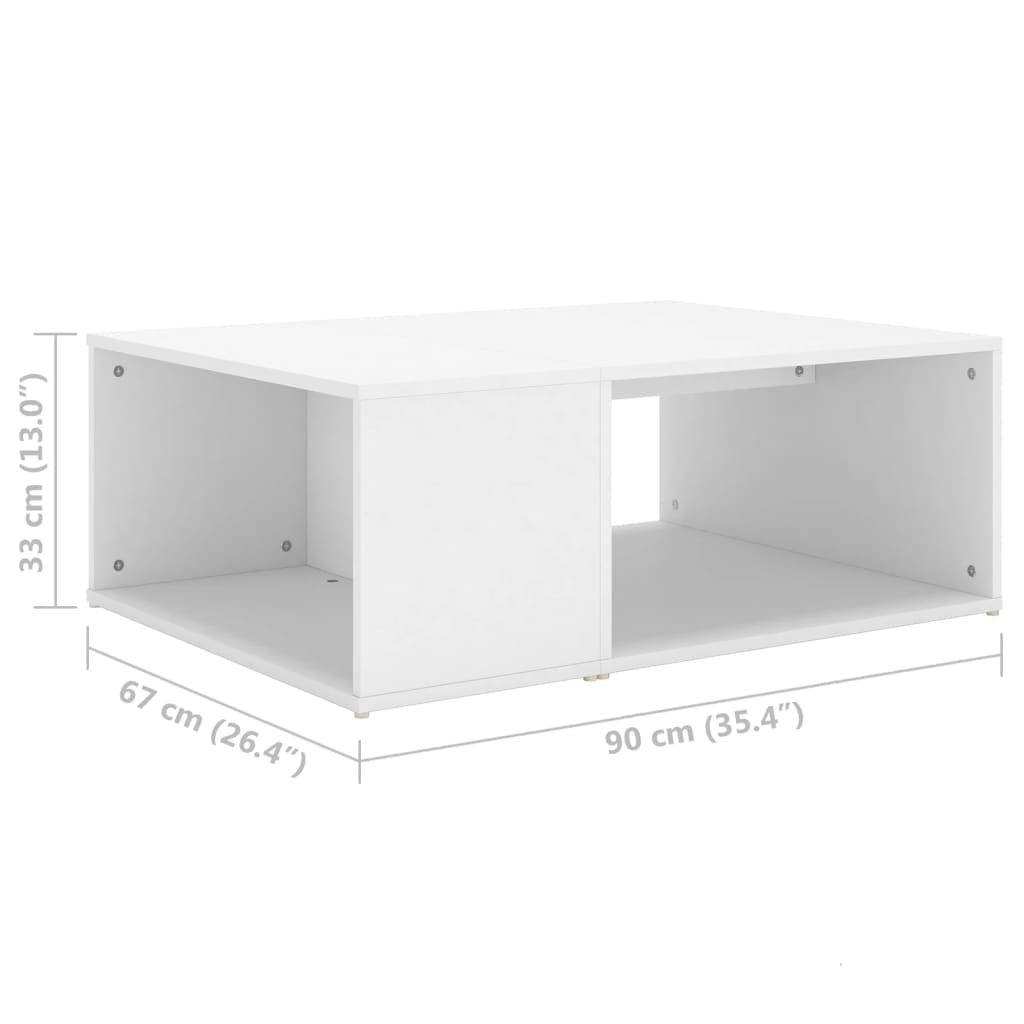 Coffee Table 90X67X33 Cm Engineered Wood