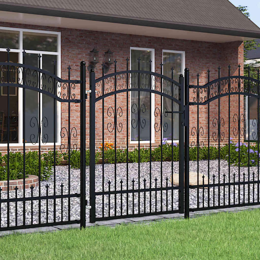 Fence Gate Kampen With Spear Top Steel