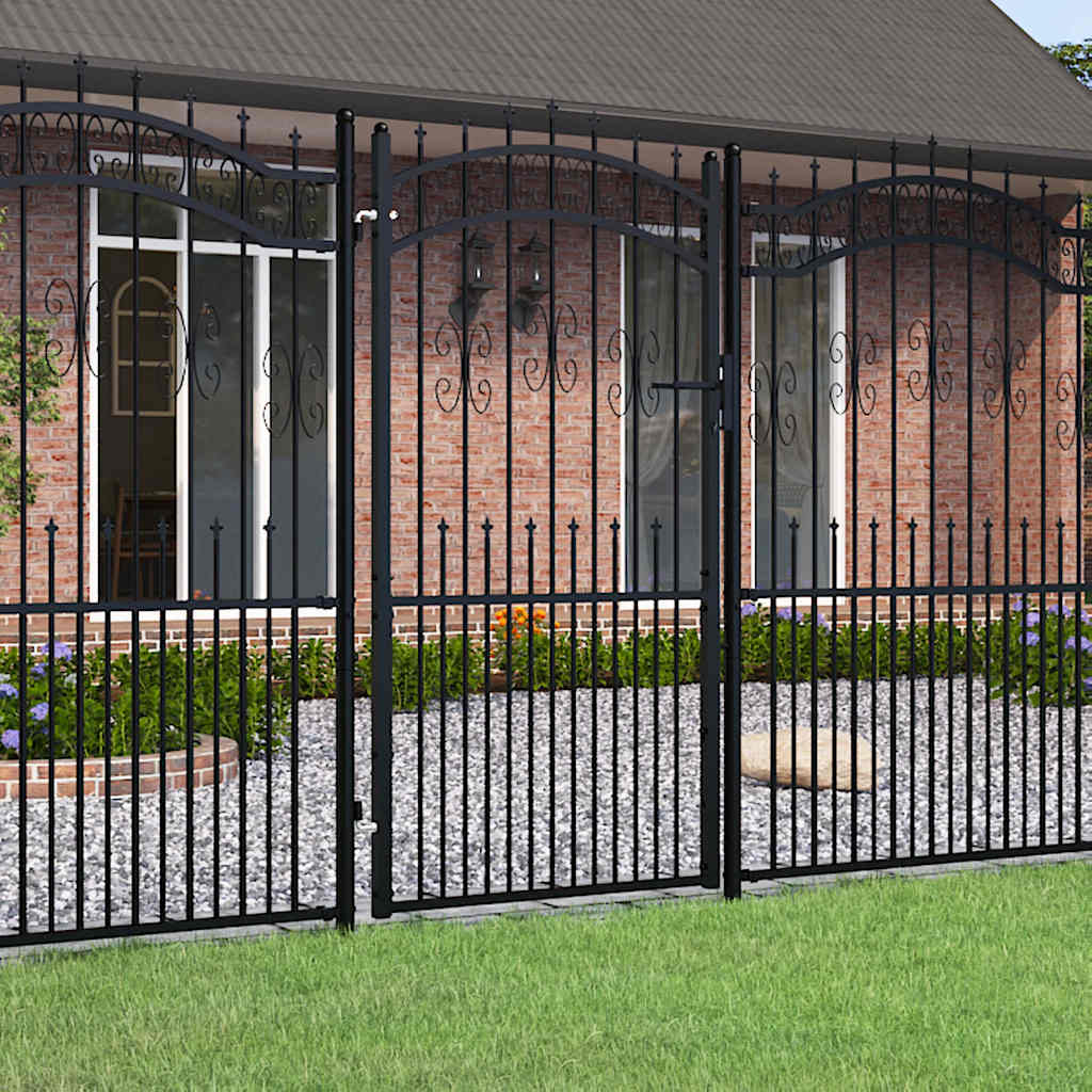 Fence Gate Kampen With Spear Top Steel