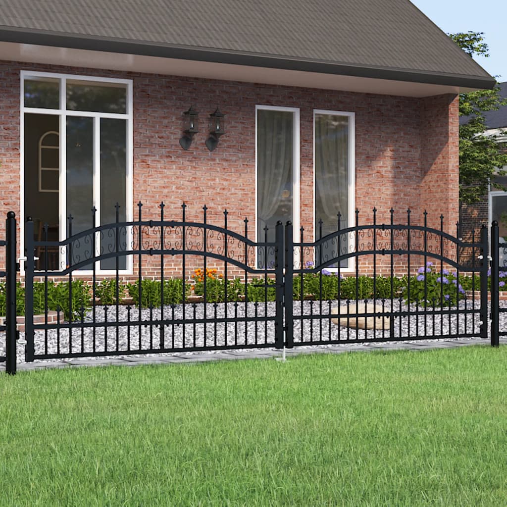 Fence Gate Kampen With Spear Top Steel