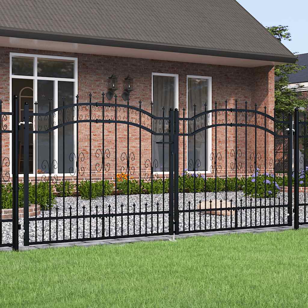 Fence Gate Kampen With Spear Top Steel