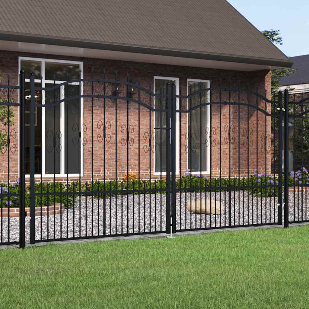 Fence Gate Kampen With Spear Top Steel