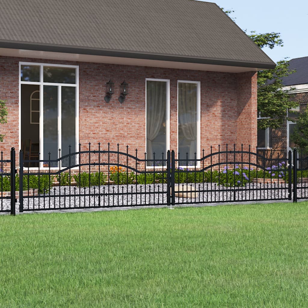 Fence Gate Kampen With Spear Top Steel