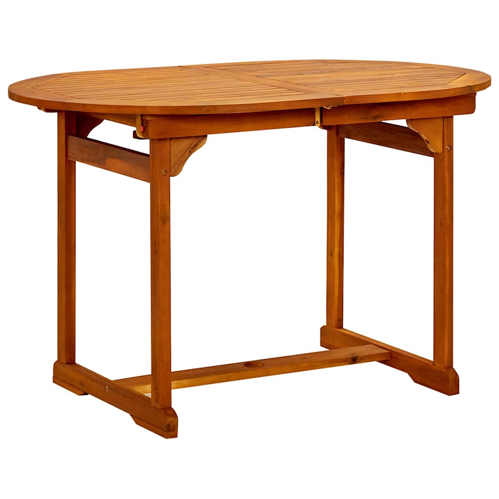 Outdoor Furniture Set 7 Piece Acacia Wood Garden Dining Extending Table 120-170C