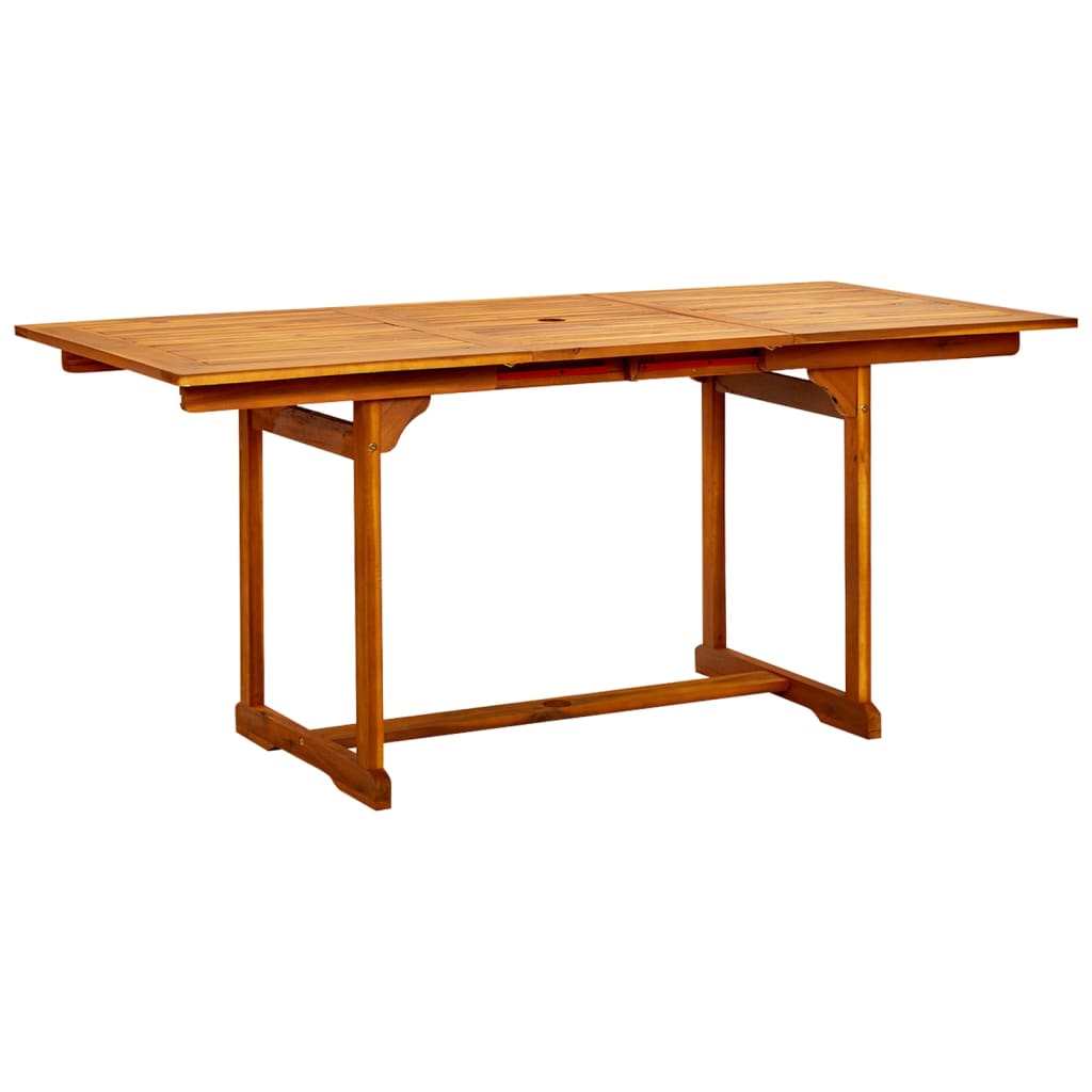 7 Piece Garden Dining Set Solid Wood Acacia 120-170 Cm