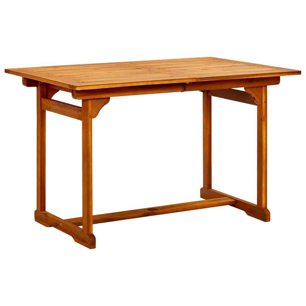 7 Piece Garden Dining Set Solid Wood Acacia 120-170 Cm