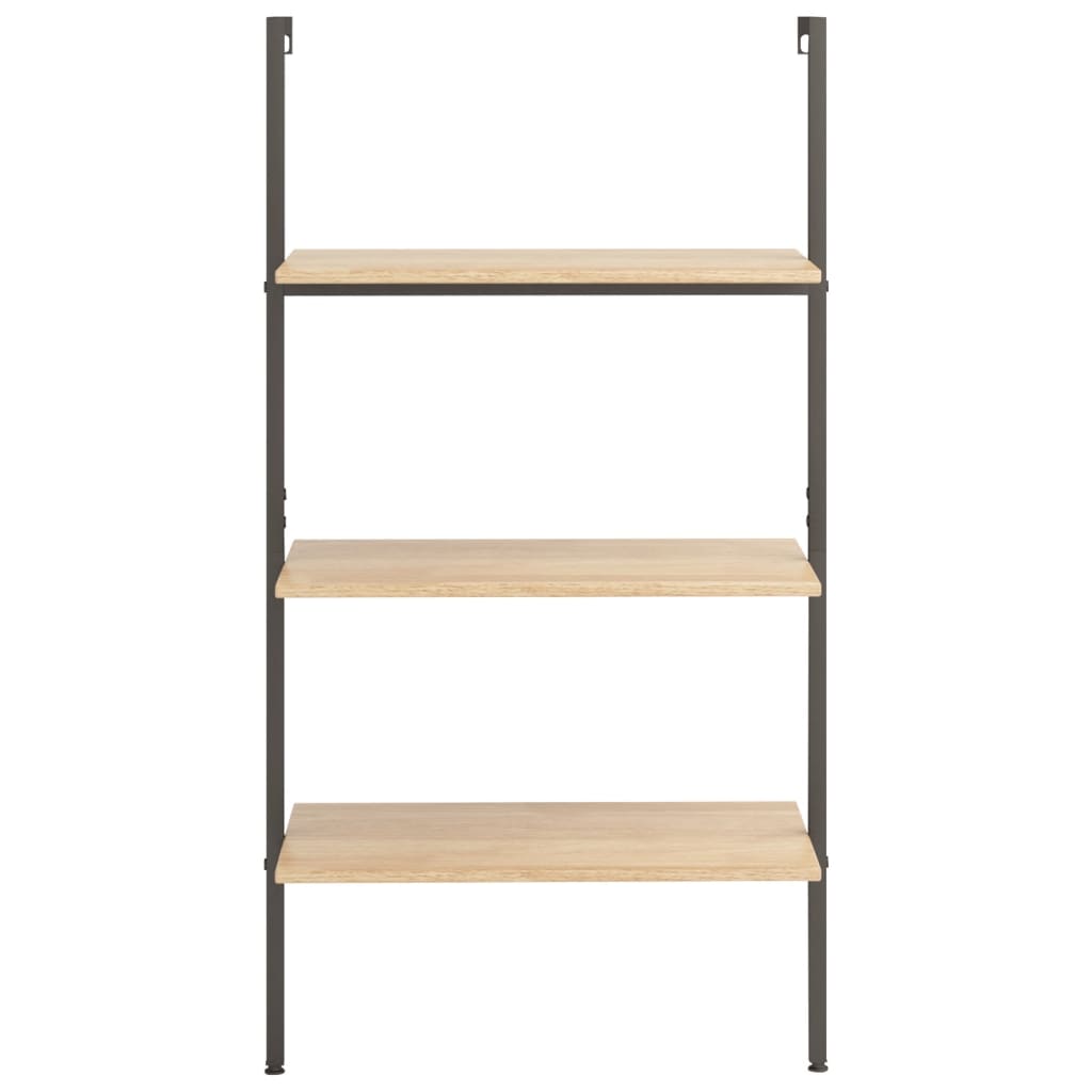 3-Tier Leaning Shelf And Black 64X35X